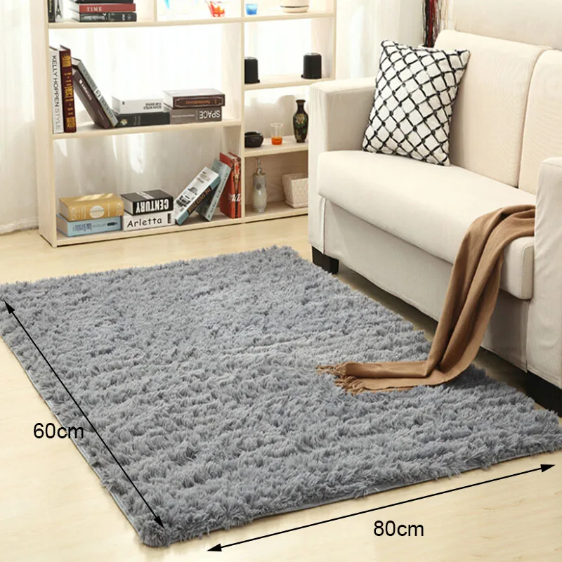 Мягкий коврик шелк Шерстяной Ковер Крытый Современный Сгущает области ковры шелковые Коврики Спальня пол коврики коврик для йоги Детские pad 1 шт