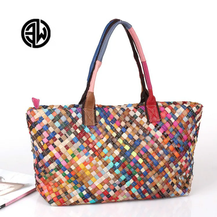 2018 Nieuwe Designer Fashion Womens Echt koe lederen Reistassen Luxe Geweven Schouder Tote Shopping Beach Bag Portemonnee En Handtas 2018 Nieuwe Designer Fashion Womens Echt koe lederen Reistassen Luxe Geweven Schouder Tote Shopping Beach Bag Portemonnee En Handtas