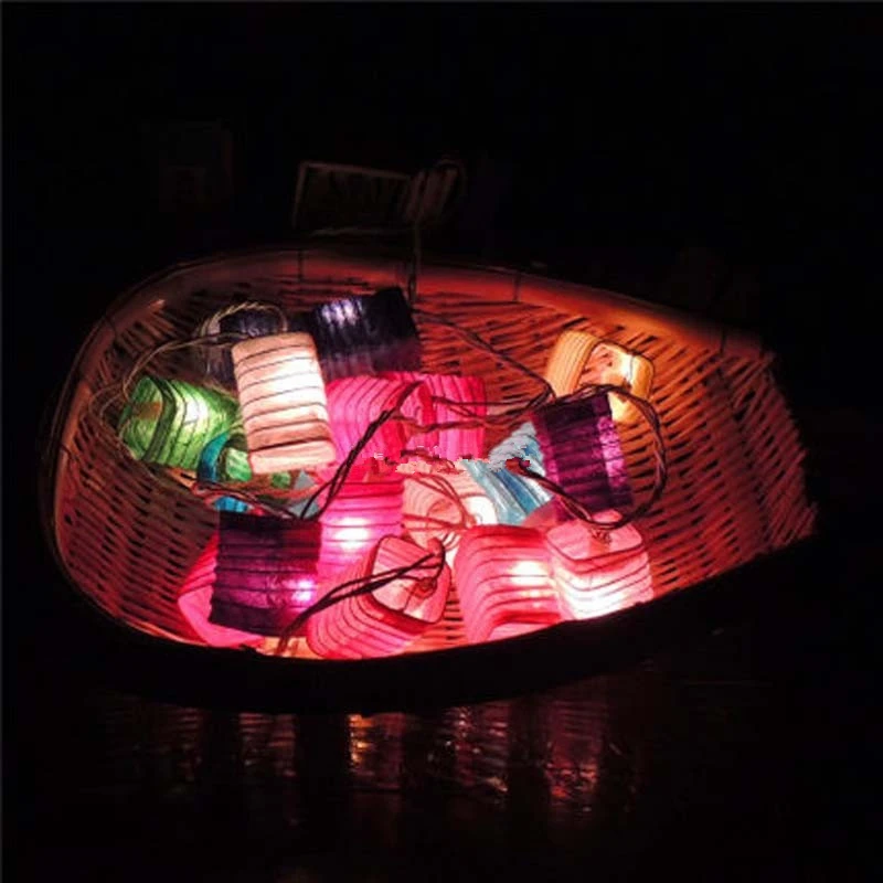 Tailandia Tela de Papel Hecho A Mano Chino Linterna Luces de Navidad Luces de Hadas de la Navidad Luces de la Secuencia Garland Luminaria Guirlande Tailandia Tela de Papel Hecho A Mano Chino Linterna Luces de Navidad Luces de Hadas de la Navidad Luces de la Secuencia Garland Luminaria Guirlande