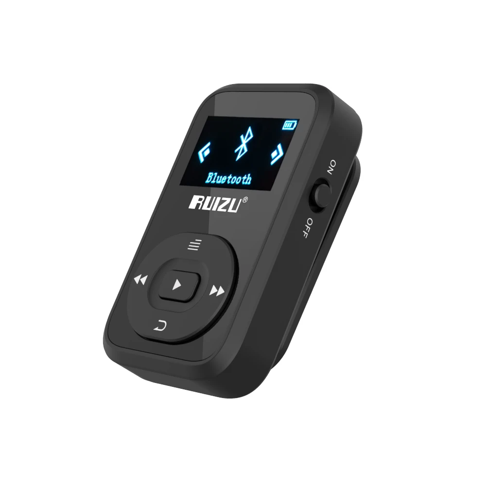 New Arrival Original RUIZU X26 Sport Bluetooth MP3 Player 8gb Clip Mini with Screen Support FM,Recording,E-Book,Clock,Pedometer