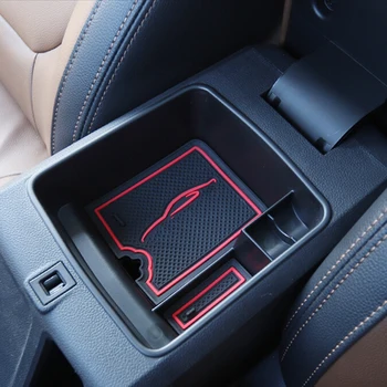 

For MG ZS 2018 ABS Car Armrest Storage box Grid Cover Trim indoor accessories Car Styling