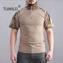 Летняя новая мужская с коротким рукавом лягушка Военная школьная форма, рубашка поло коммандер фрогман костюм углеродистая сталь, тактический камуфляж альпинизма