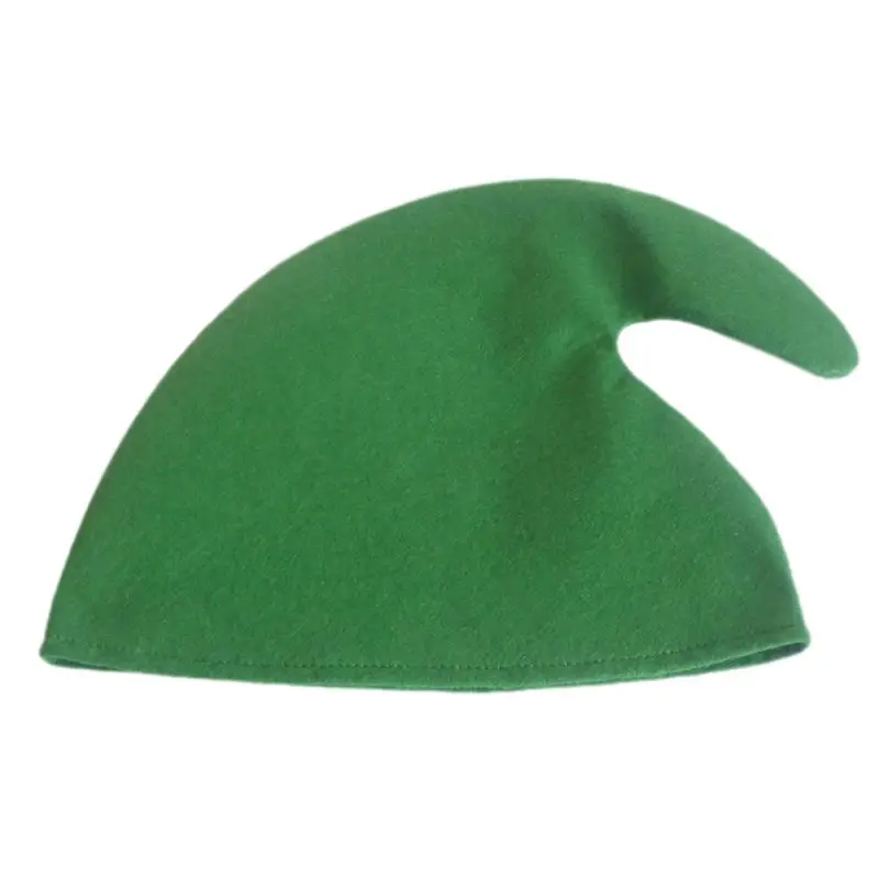 

Non-woven Fabric Solid Color Christmas Hat Elves Hat Show Props for Adults and Children 28 x 31cm