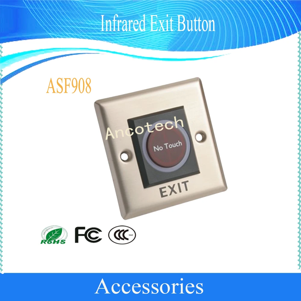 

DAHUA Free Shipping Security Access Control Accessories Infrared Exit Button DHI-ASF908