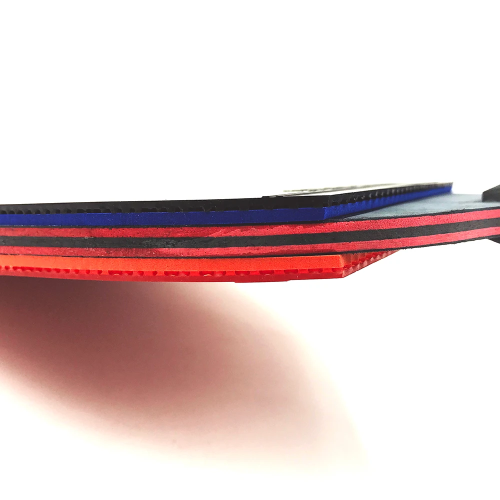 الهجين الخشب 9.8 العلامة التجارية جودة تنس طاولة مضرب مزدوجة الوجه البثور في الأزرق المطاط بينغ بونغ مضرب تنيس دي ميسا