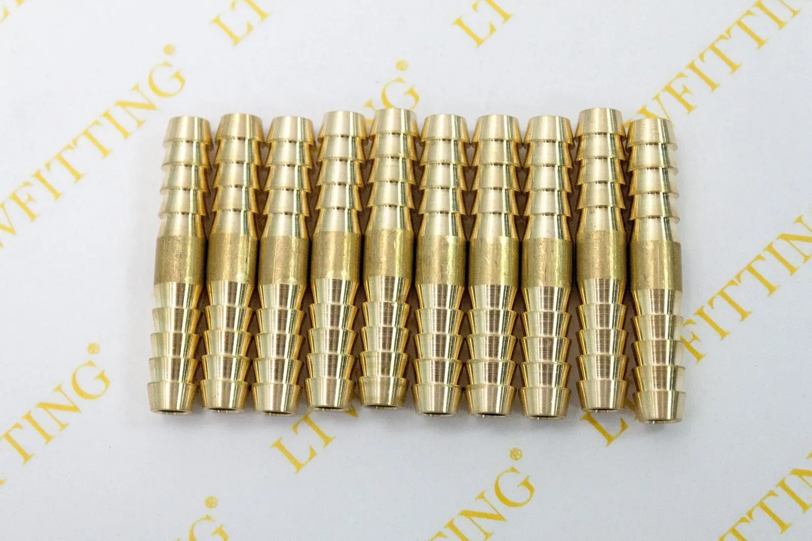 LTWFITTING Brass Barb Splicer Mender 1//4/" Hose ID Fitting Hose Joiner 10
