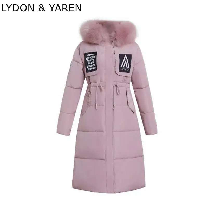 2017 Winter font b Jacket b font font b Women b font Mid length Slim Plus