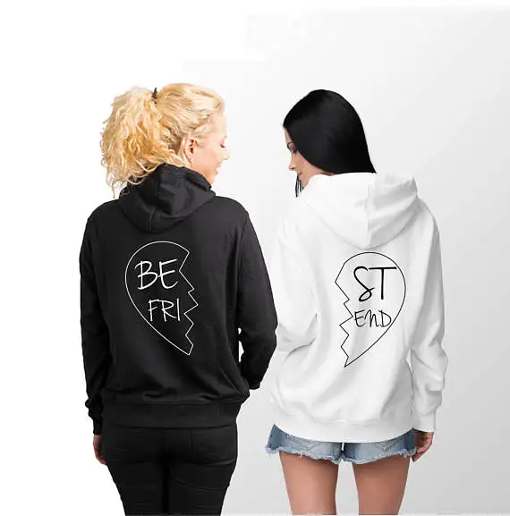 Толстовка Sugarbaby с надписью Best Friend толстовка best friend повседневные топы длинным