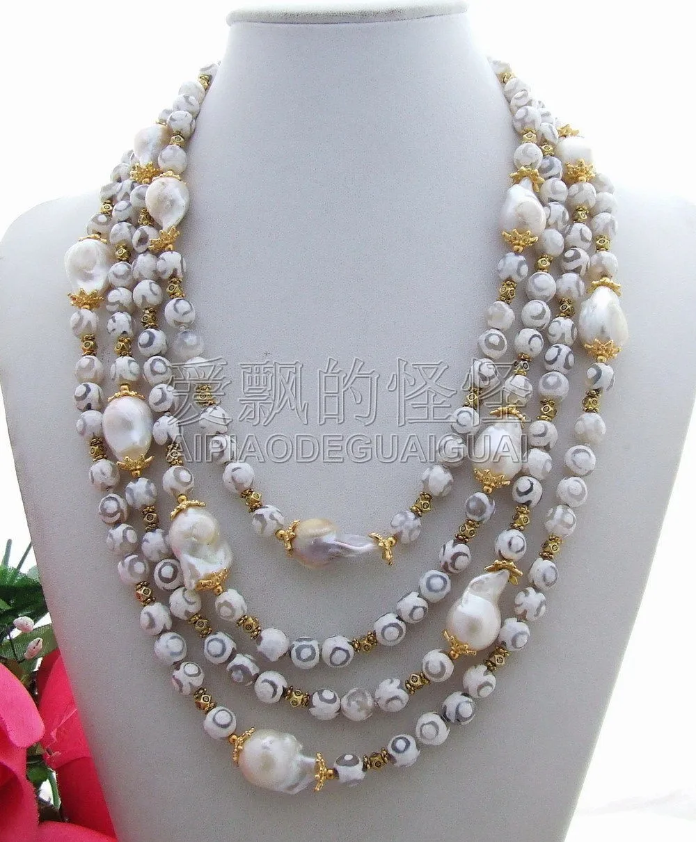 

N130725 Amazing! Bead-Nucleated Pearl Necklace