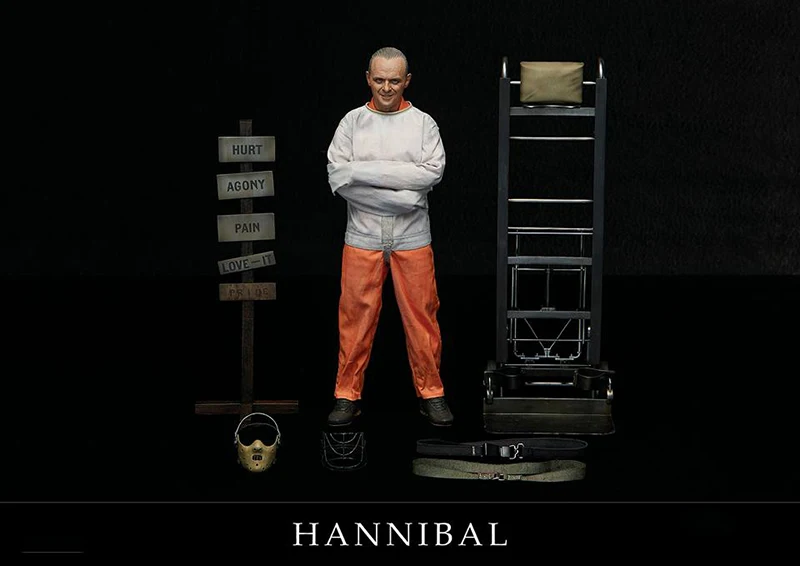 1/6 коллекционный полный набор The Silence of the Lambs 1991 Hannibal Lecter Белая школьная форма Ver