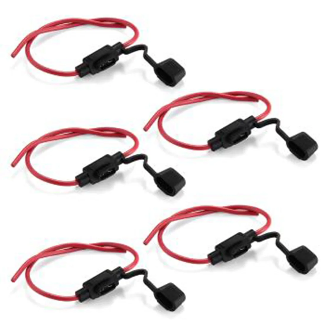 

Marsnaska 5pcs Waterproof Power Socket Mini Blade Type In Line Fuse Holders Car Replacement Fuses Free Shipping