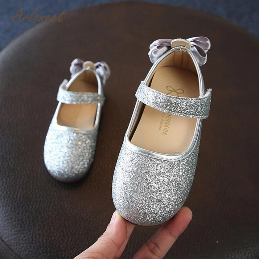 

ARLONEET Baby Shoes Girls Baby Girls Bowknot Sandals Sequins Sneaker Toddler Children Casual Shoes Mar28