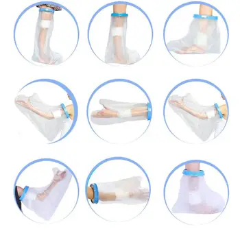

Waterproof Kids Sealed Cast Bandage Protector Wound Fracture Foot Leg Knee Cover Injured Body Parts Protection for Shower Bath