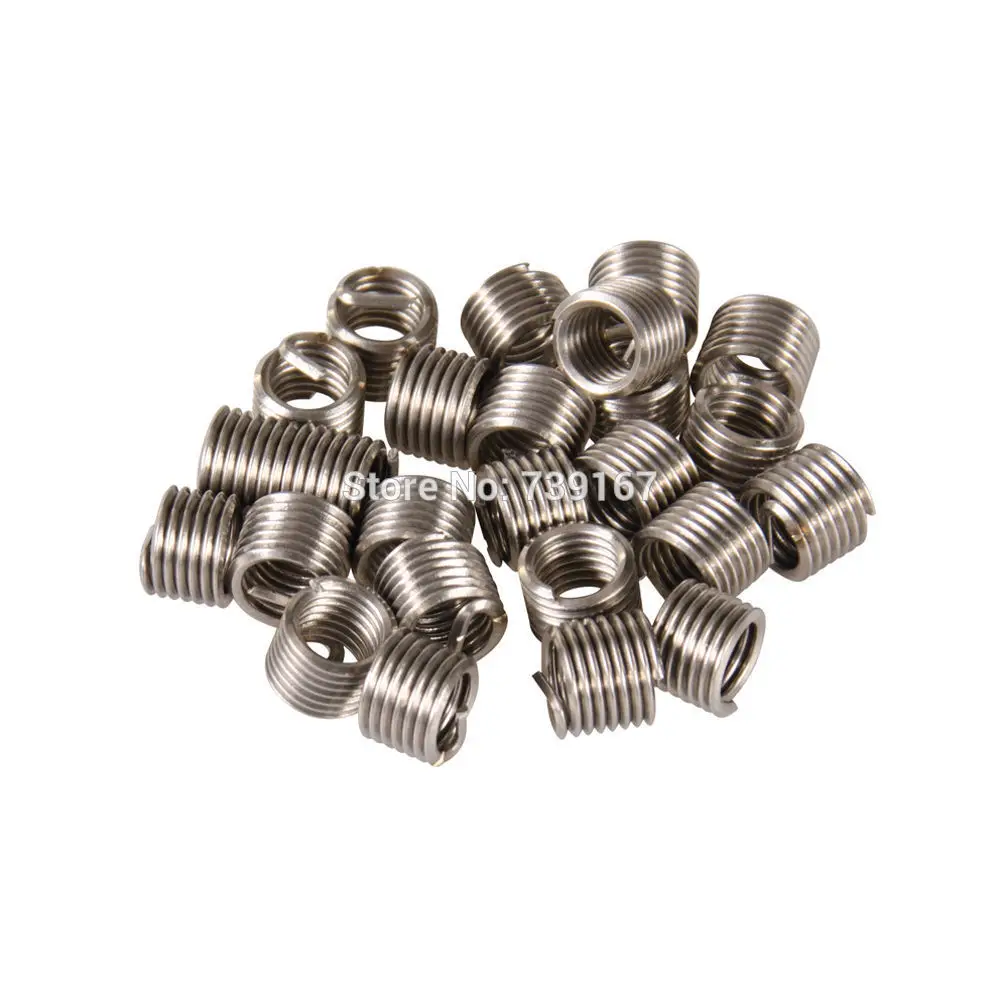 

25PCS M5 X 0.8 X 6.7mm Thread Repair Stainless Steel Helical Coil Wire Insert Auto Motorcycle Garage Tools For Helicoil ST0059A1
