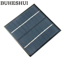 BUHESHUI 2 Вт 9 в солнечных батарей поликристаллический солнечный модуль Солнечная батарея своими руками зарядное устройство эпоксидная смола 115*115 мм 10 шт./партия