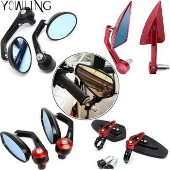 

7/8" Motorcycle Mirrors Rear View Handle Bar End Rearview Side Mirrors For honda cx500 cb150r cb550 cl350 CB1000R cafe racer