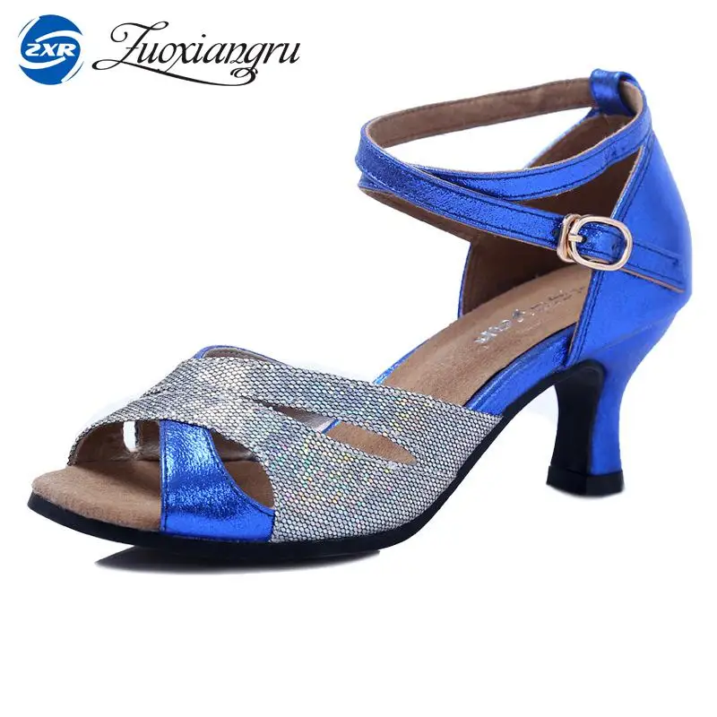 

New Ballroom Tango Latin Dance Shoes High Quality Latin Woman Dancing Shoe Wholesale Dance Shoes For Girls Low Heel Salsa Sandal