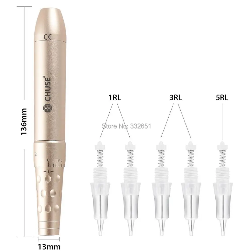 CHUSE татуировки и перманентные наборы для машинного макияжа C18 мини высокоскоростные Пистолеты для татуажа бровей