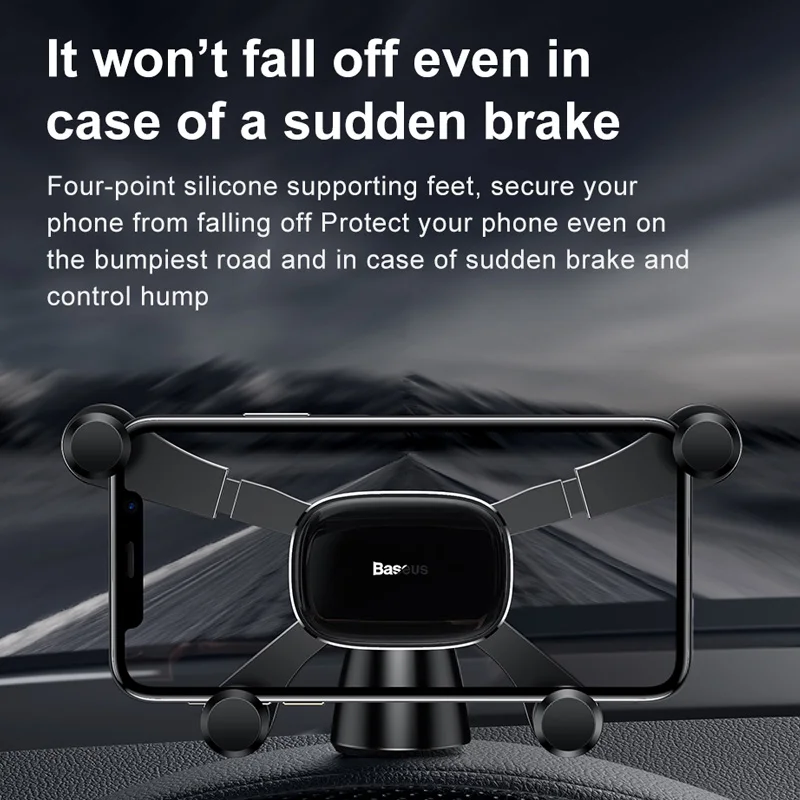  Baseus Auto Telefon Halter für iPhone Samsung Gravity Halter-standplatz Dashboard Auto Halter für H