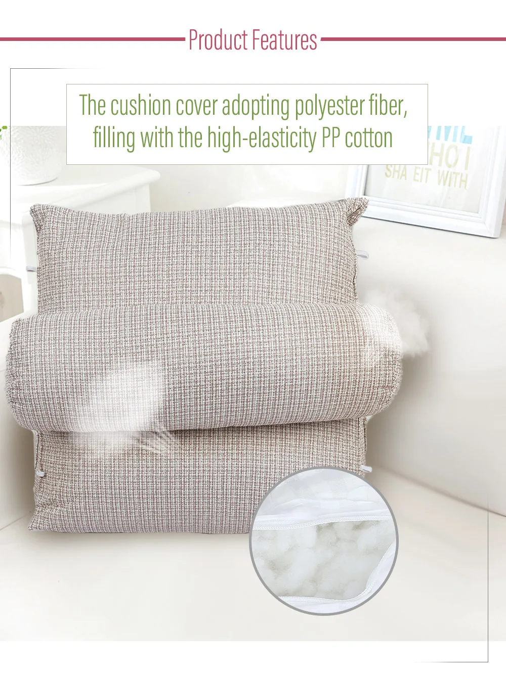 Multifunctional Sofa Throw Pillow Lumbar Cushion
