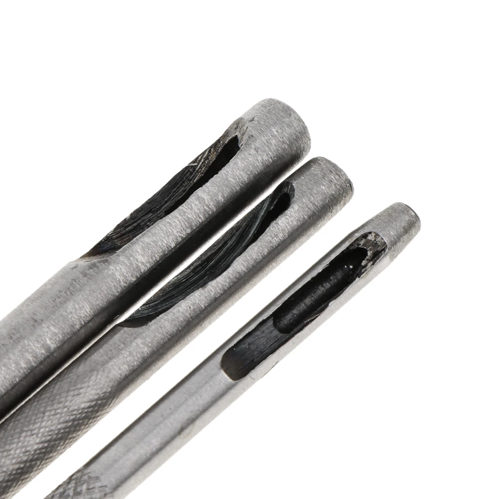 3 Pieces Solid Brass Leather Belt Watch Band Gasket 2mm 3mm 4mm Hole Punch Cutter DIY Jewelry Tools