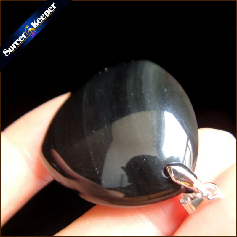 Hot Crystal Jewelry Accessory Pendant Natural Obsidian Stone Beads Statement Necklace Pendants For Men Jewellery Bijou SS614 | Украшения и