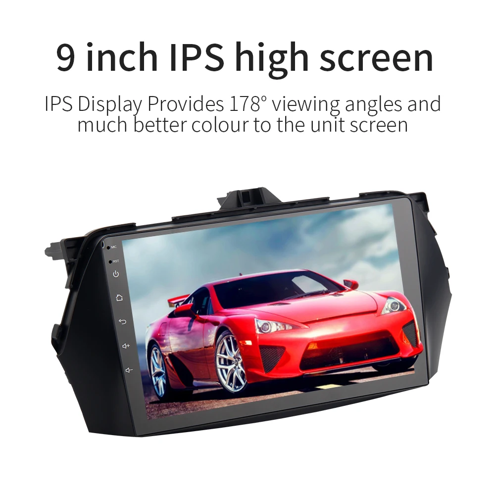 Flash Deal Car Multimedia Android 9.0 for Suzuki Alivio Ciaz 2016 with 9" IPS Touch Screen Steering Wheel Control GPS External Microphone 2