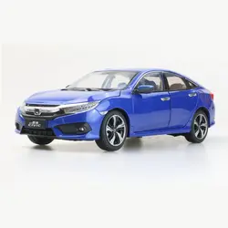 1:18 литья под давлением модели для Honda Civic 2016 MK10 синий Седан сплав игрушечный автомобиль миниатюрный коллекция подарки