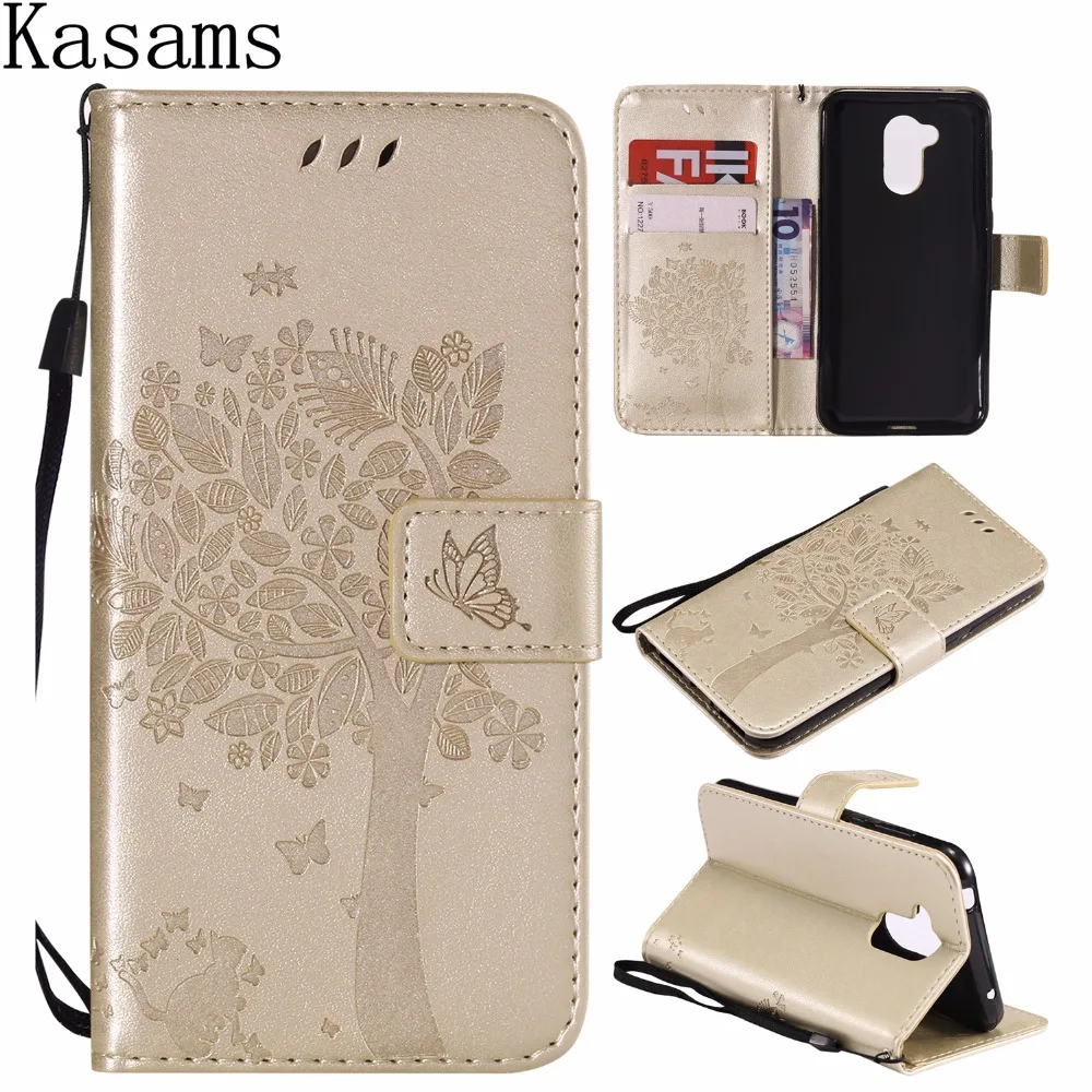 

3D Tree Cat For Huawei Honor 6A Pro Honor6A Flip Wallet Case Honor 5C pro Honor Holly 4 PU Leather Card Slots Stand Phone Cover