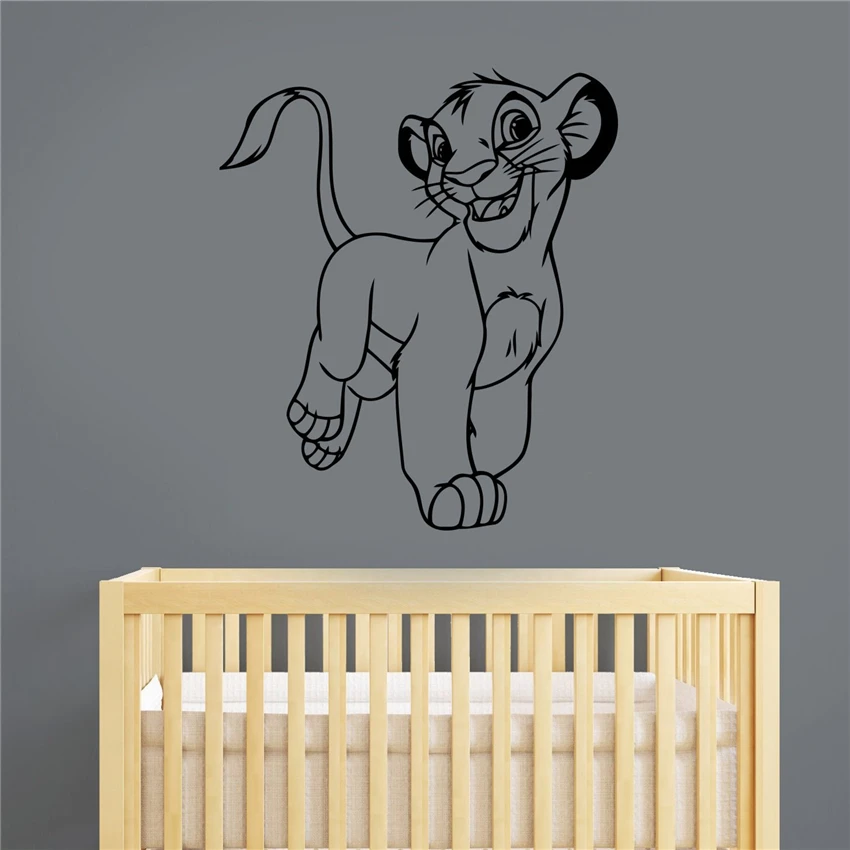 Simba Vinyl Sticker Lion King Decal Wall Sticker Housewares Decorations