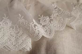 

off white lace trim 10yards WSCX088H