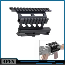 Тактический AK Serie Rail Боковое крепление Быстрый QD стиль 20 мм отсоединить Weaver rail двусторонний прицел для АК прицел крепления винтовка