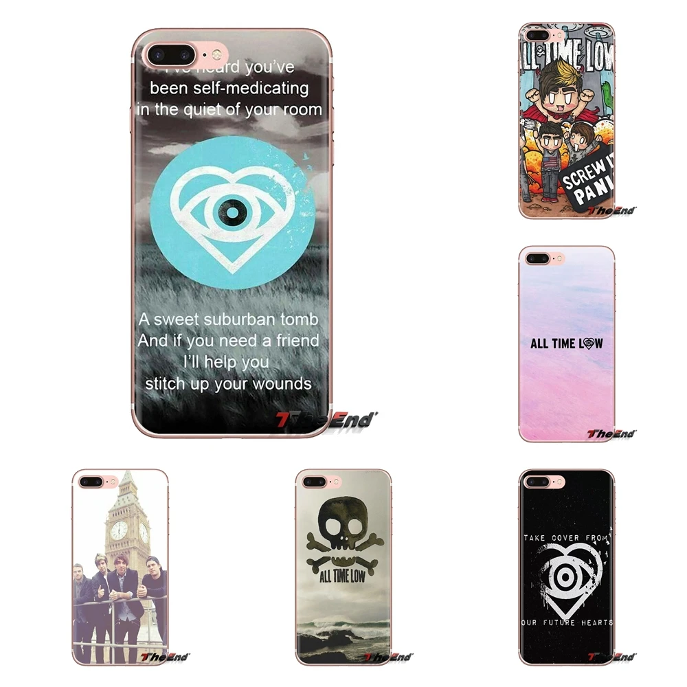 For Xiaomi Redmi 4A S2 Note 3 3S 4 4X 5 Plus 6 7 6A Pro Pocophone F1 Transparent Soft Cases Covers ALL TIME LOW POP PUNK BAND |