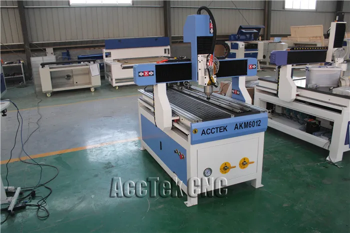 AccTek вакуумный стол линейные квадратные рельсы дерево cnc маршрутизатор 6012 ось