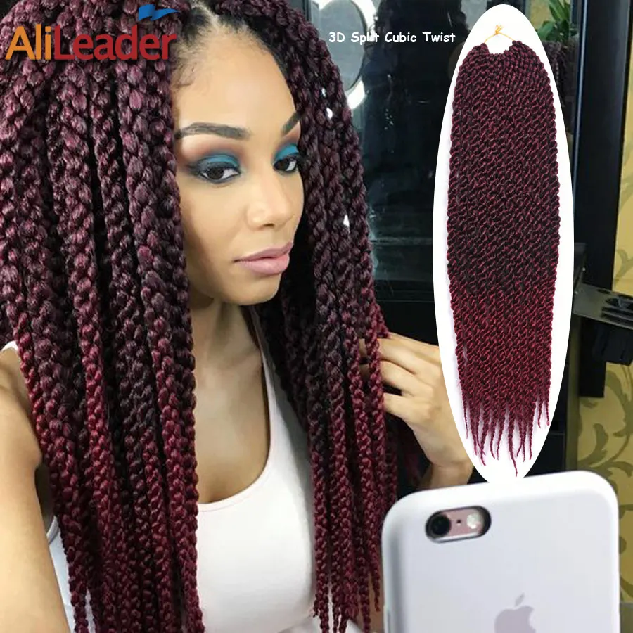 Braids 22 120G/Pack 12Root/Pack Havana Mambo Twist Crochet Braid Hair ...