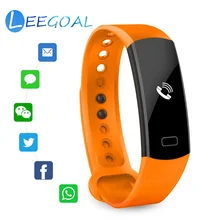 Смарт-браслет на запястье квадратный экран Wearable Devices(носимое устройство) C07 монитор сердечного ритма шагомер крови Давление для студентов работника