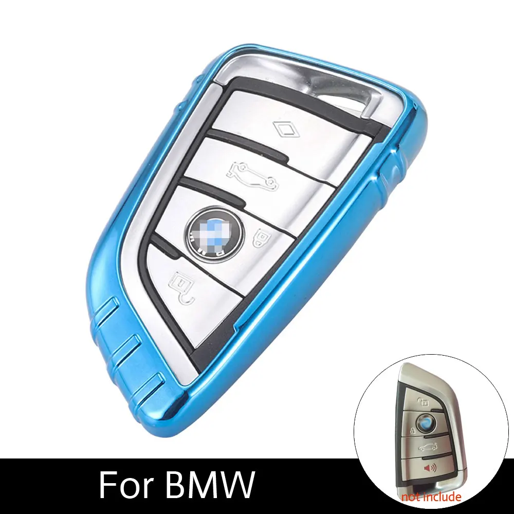 

ATOBABI 3 4 Buttons TPU Car Key Cover Cases For BMW 1 2 Series BMW X5 X6 X1 F48 F16 F15 Smart keys Auto Key Protection Cover