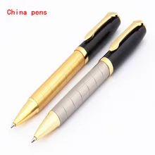 Роскошные ручки высокого качества 701 золотая линия цвет школьные офисные принадлежности Средний Ballpoint шариковая ручка