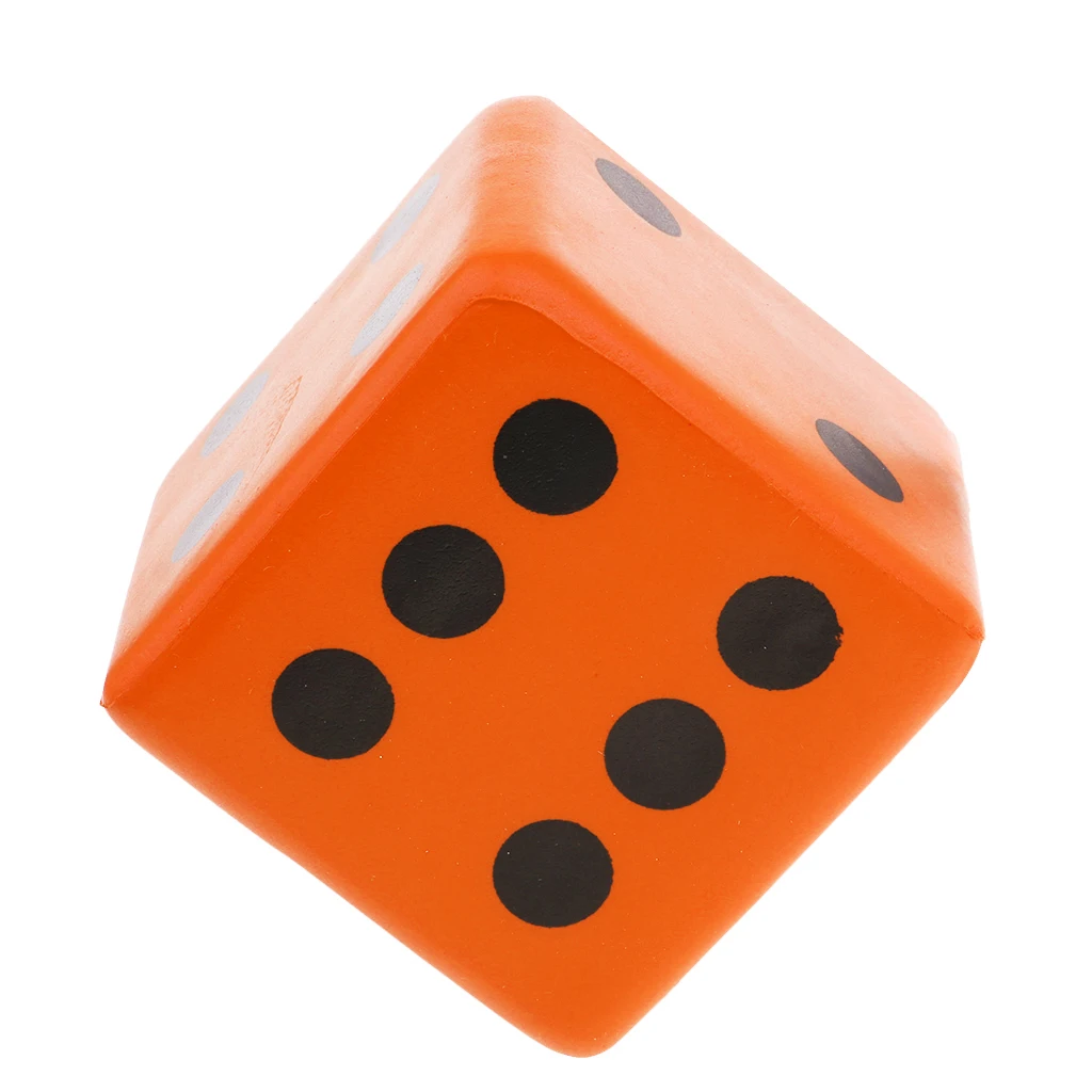 Sponge Dice Foam Dot Playing Dices for Math Teaching Vent Toy Education Toy 8CM Multicolor Entertainment Dices