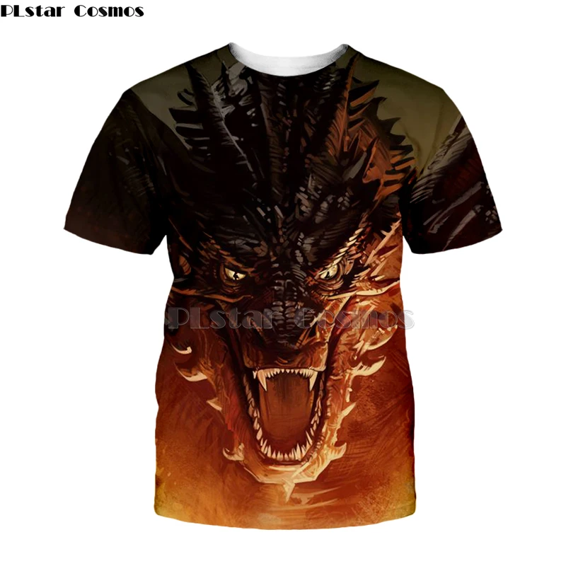 

2019 T-shirt Game of Thrones tshirt Daenerys Targaryen & Dragon T-shirt 3d Print T-shirt hoodies Summer Hip Hop Short Sleeve-2