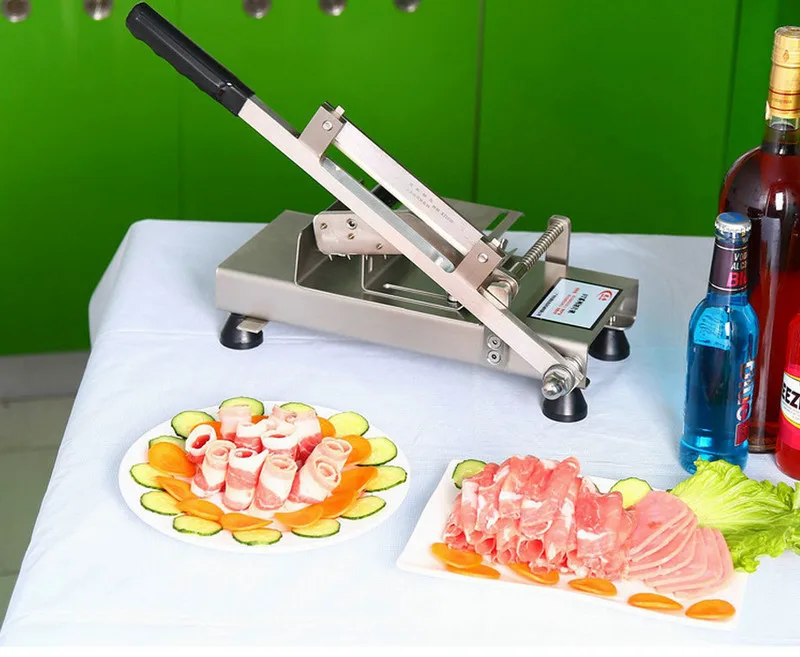 meat cutting machine, frozen meat roll slicer (15)