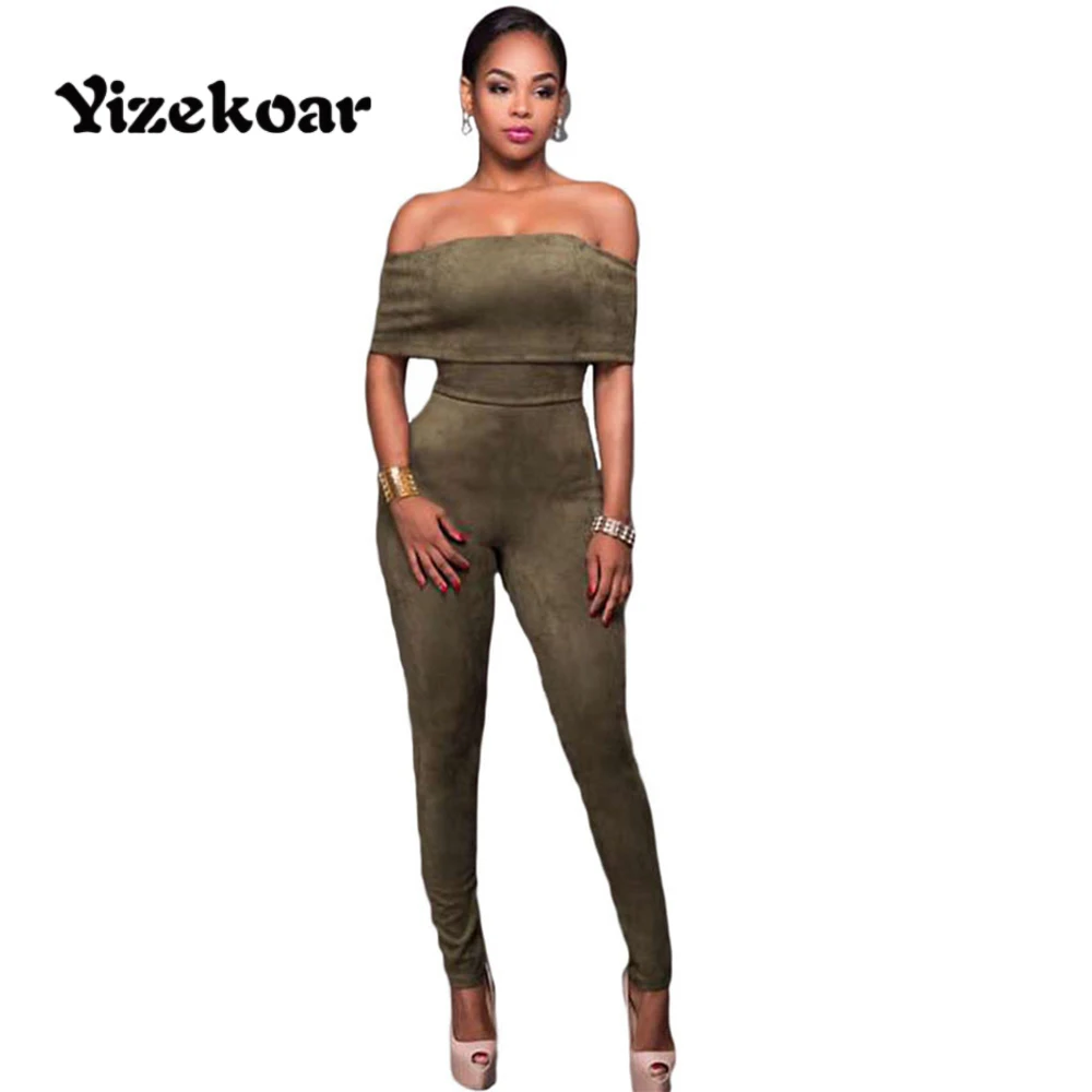 green suede jumpsuit
