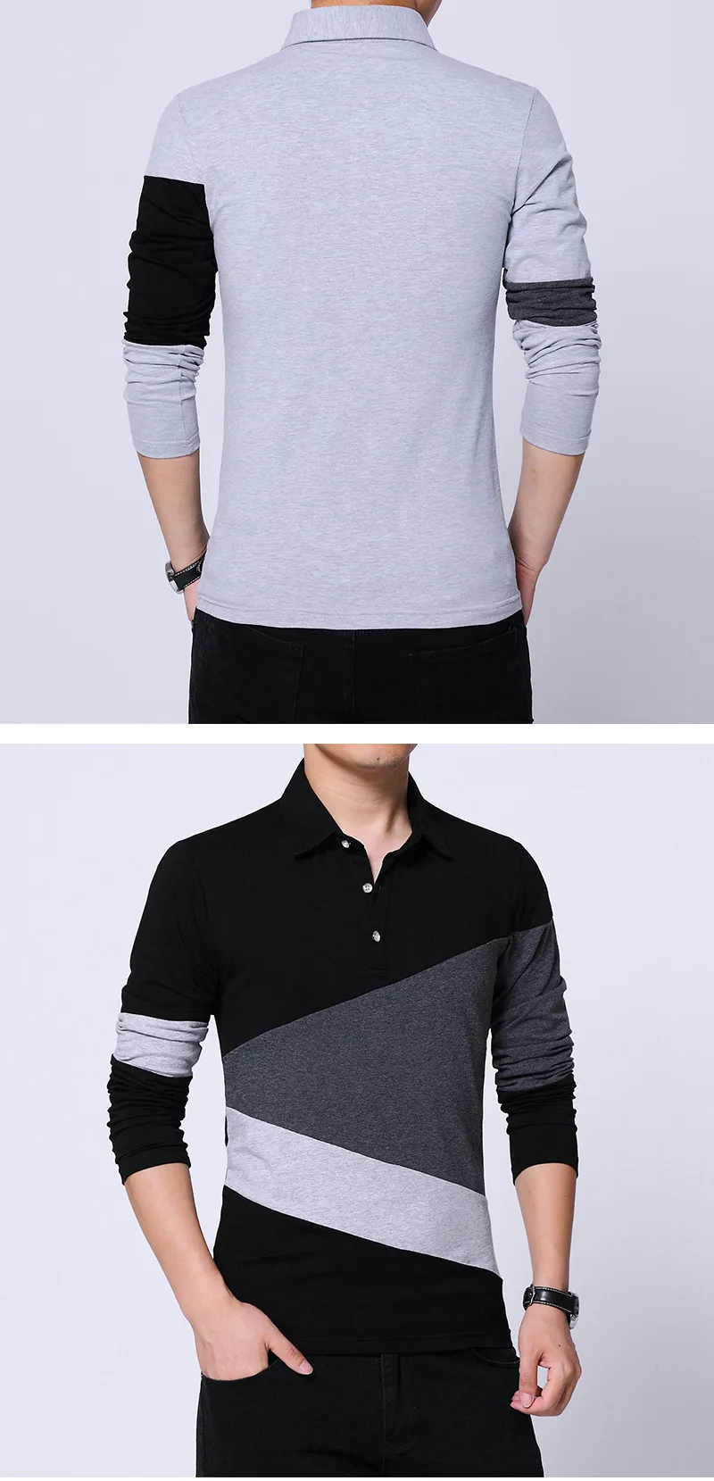 Striped Design New Men s Brand Polo Shirt Long Sleeves Fashion Spring Autumn Clothes Plus Asian Size M-3XL 4XL 5XL