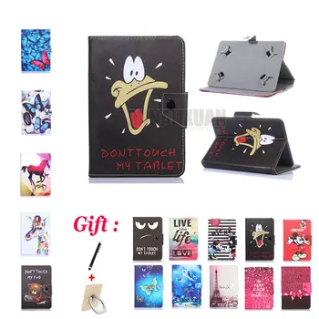 

Universal 7 inch Printed PU Leather Stand Case Cover For Lenovo Tab 3 7 730F 730M 730X TB3-730F/TB3-730M/TB3-730X Tablet +Gifts