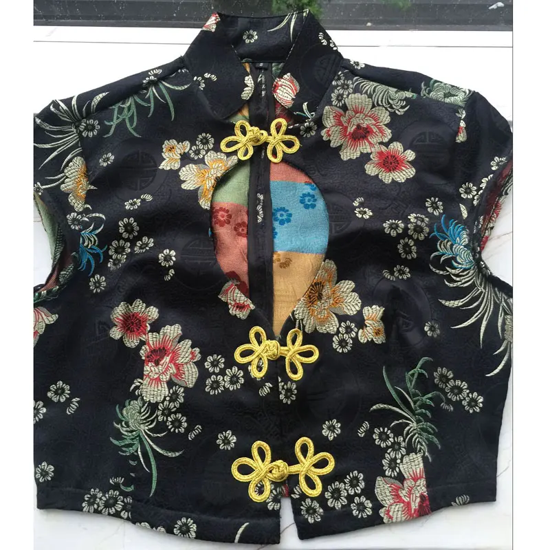 Сексуальная радиобрелок футболка рубашка в китайском стиле летние атласные укороченные Топики, уличная одежда Вечерние пляжные топы милая рубашка для женщин harajuku