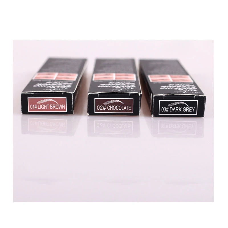 

3 Color Double Ended eye brow Tint Cosmetics Natural Long Lasting Paint Tattoo Eyebrow Waterproof Eyebrow Pencil Makeup