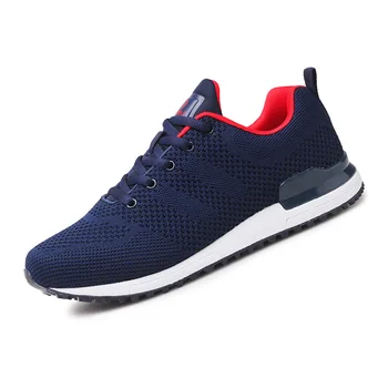 

2018 New Year Xiafei woven mesh shoes middle-aged walking shoes men soft bottom old sports running shoes breathable dad shoes