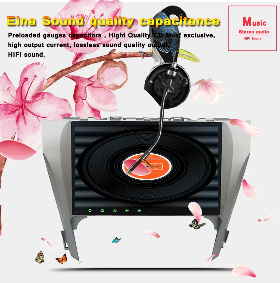 Top 10.1" Android Car Stereo DVD For Toyota Camry 2015-17 support Auto Radio GPS Navigation Audio Video WiFi DAB OBD DISC AUX System 11