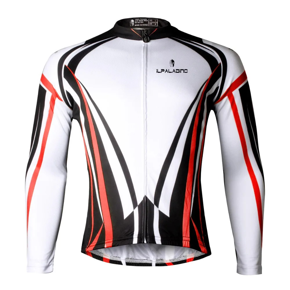 Free Shipping Men Long Sleeve Cycling Clothes Ciclismo Red Bicycle