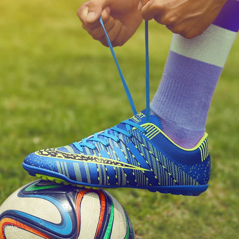 Size 33-44 Turf Indoor Men Soccer Shoes Kids Cleats Training Football Boots Professional Sport Sneakers Soccer Shoes (53)